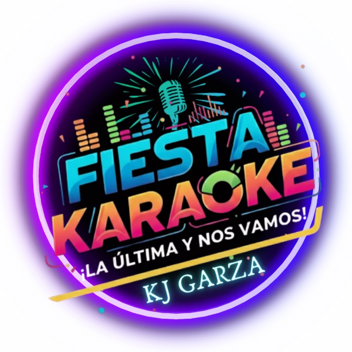 Logo de Fiesta Karaoke SATX, karaoke con KJ Garza en San Antonio, Texas